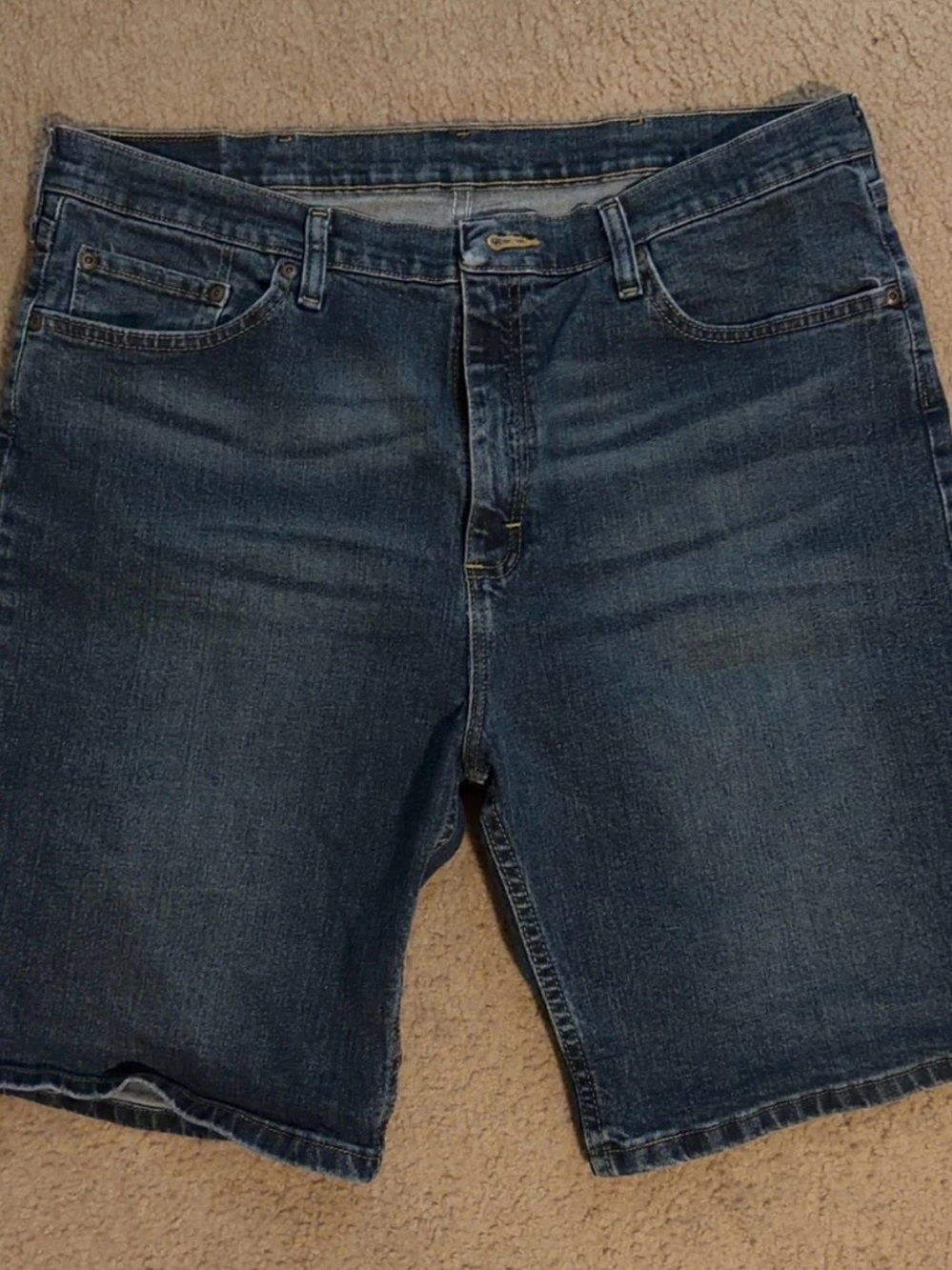 Wrangler Men's Blue Denim Jean Shorts
